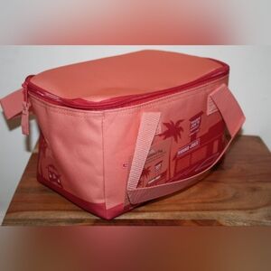 Pink and Red Insulated Lunch Bag